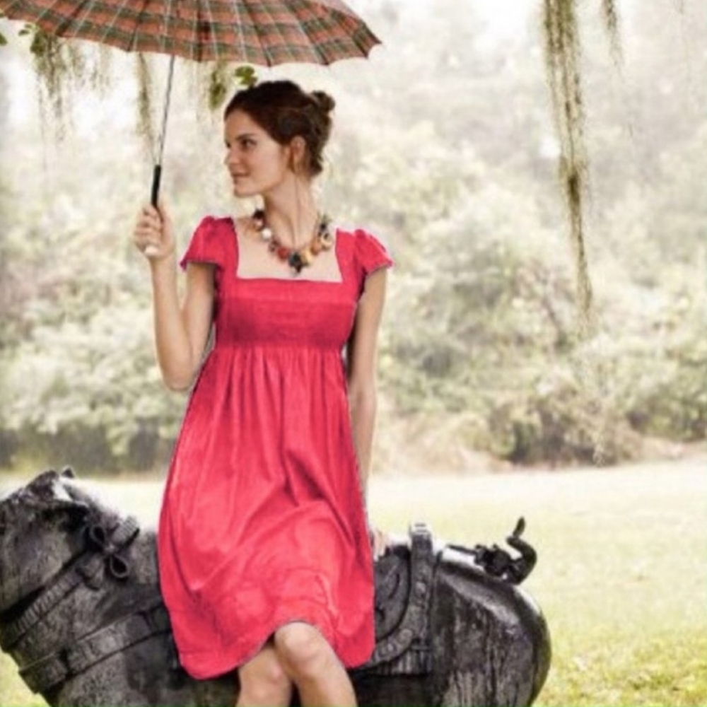 Maeve Smocked Cap Sleeve Supreme Grace Dress